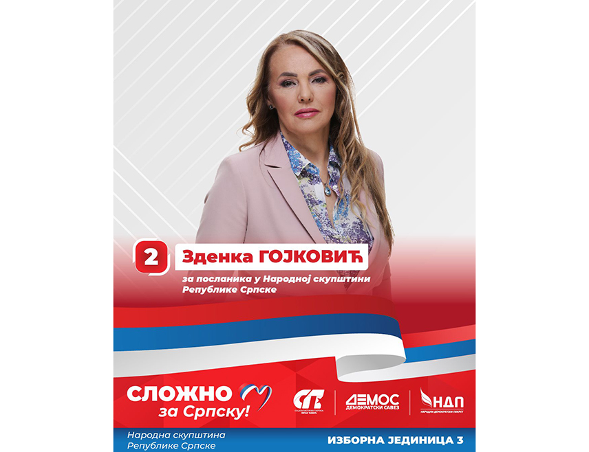 БАЊАЛУКА, 14. СЕПТЕМБРА /СРНА/ - Кандидат коалиције СП-ДЕМОС-НДП за Народну скупштину Републике Српске Зденка Гојковић сматра да је потребно наставити истраживања за легализацију канабиса у медицинске сврхе јер помаже у смањењу бола и нежељених ефеката хемотерапије.