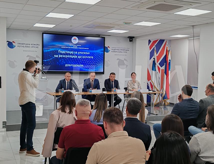 БАЊАЛУКА, 22. СЕПТЕМБРА /СРНА/ - Министар привреде и предузетништва Републике Српске Раденко Бубић рекао је да је за подстицаје за предузећа у 2026. години издвојено 23 милиона КМ, те да се нада да би овај износ наредне године могао да буде повећан на 30 милиона КМ.