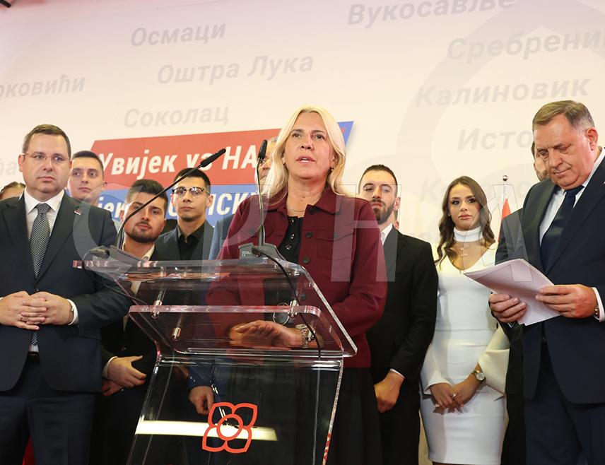BANJA LUKA, OCTOBER 4 /SRNA/ - SNSD candidate for Serb member of the BiH Presidency Željka Cvijanović said this evening that she would never betray the interests of Republika Srpska and that the needs of every citizen would always remain a priority for her.