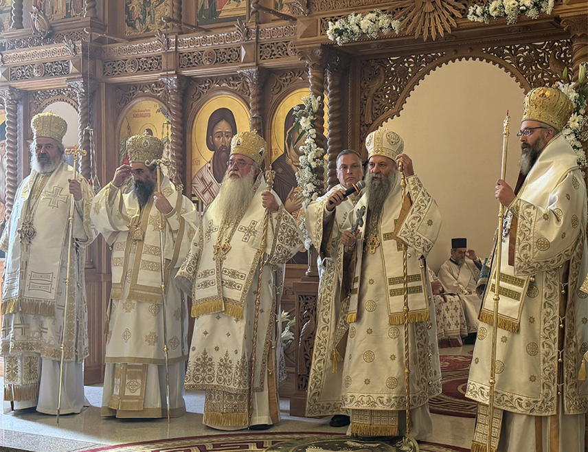 BELGRADE/CANBERRA, OCTOBER 14 /SRNA/ - The Serbian people carry within themselves the strength to prevail and endure despite numerous sufferings and trials because God's power and grace are upon them, His Holiness Serbian Patriarch Porfirije said at the Church of Saint Sava at the New Kalenić Monastery in Wallaroo near Canberra.