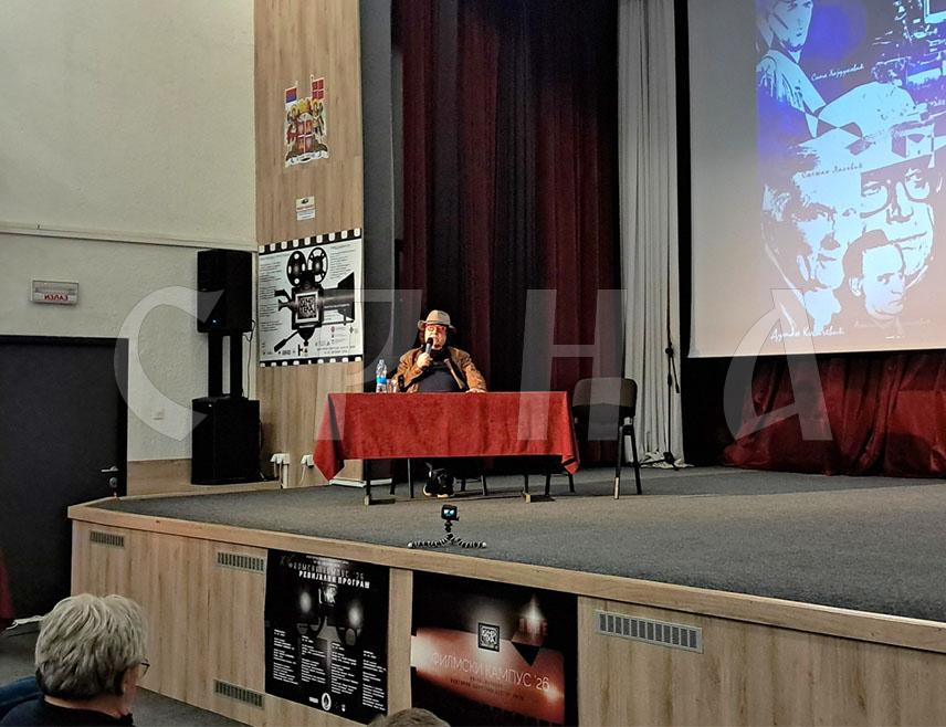 PALE, OCTOBER 14 /SRNA/ - Film director Lordan Zafranović gave a lecture in Pale today as part of the Republika Srpska Cinematheque's Film Campus, speaking about his latest film "Golden Cut 42: The Children of Kozara" and addressing the boundary between good and evil in people, as well as society's responsibility to suppress hatred rather than encourage it.
