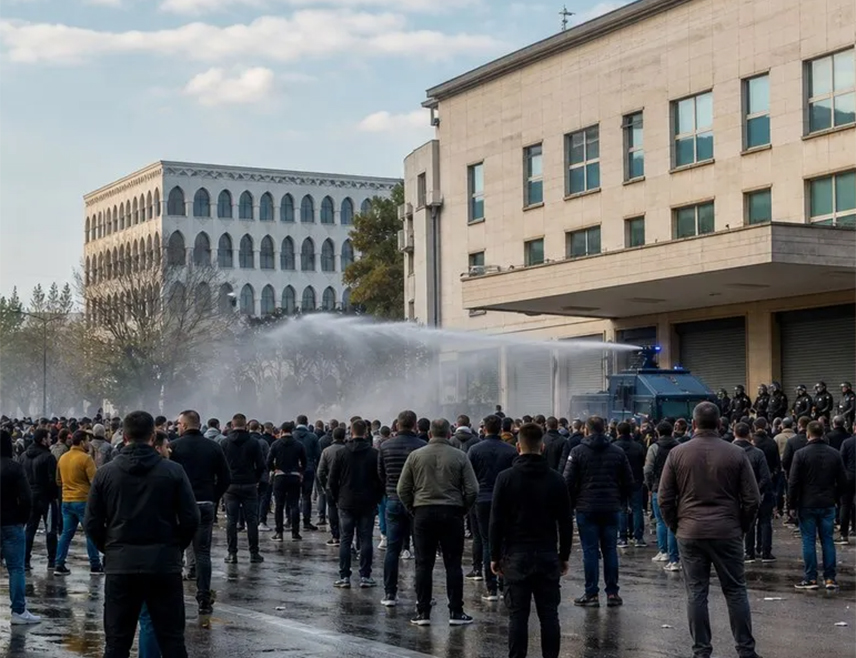 TIRANA, OCTOBER 19 /SRNA/ – Protesters in Tirana stormed the Court of Appeals today, prompting police to use tear gas, remove some individuals from the building and arrest them.