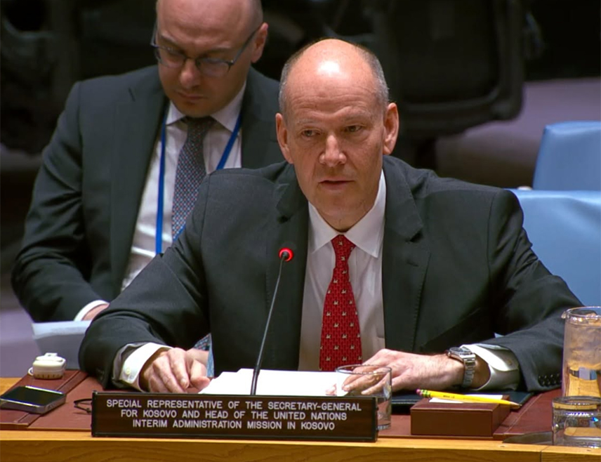 NEW YORK, OCTOBER 20 /SRNA/ – UNMIK chief Peter Due presented UN Secretary-General Antonio Guterres' semiannual report to the UN Security Council, which stressed that the recent rise in tensions and the legacy of past conflicts in the western Balkans underscore the need to maintain a focus on Kosovo and Metohija.